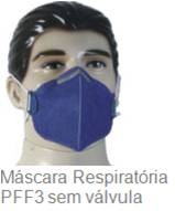 MASCARA RESPIRATÓRIA SEM VÁLVULA PFF3